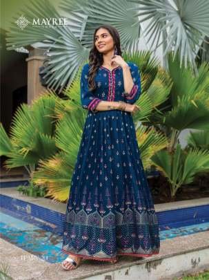 Fairy Vol 2 Beautiful Full Flair Anarkali Silk Kurtis By Mayree Brand