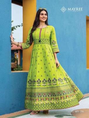 Fairy Vol 2 Beautiful Full Flair Anarkali Silk Kurtis By Mayree Brand