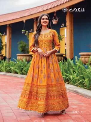 Fairy Vol 2 Beautiful Full Flair Anarkali Silk Kurtis By Mayree Brand