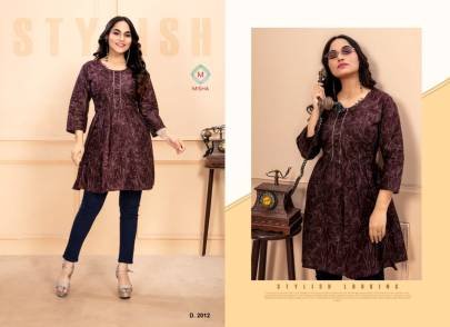 Falak International Mishi A Vol-2 Cotton Tunic Top by Ganesha