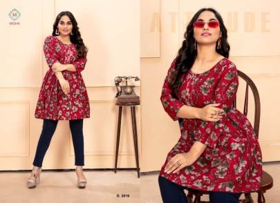 Falak International Mishi A Vol-2 Cotton Tunic Top by Ganesha