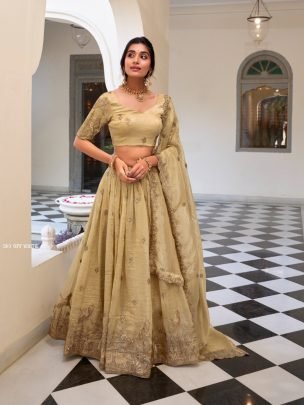 Fancy Design Off White Colour  Lehenga Choli
