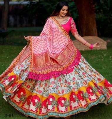 Fancy Digital Printed Pink Lehenga Choli With Dupatta