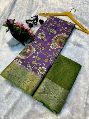 Fancy Heavy Mul Cotton Saree With Jacquard Border