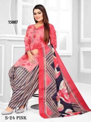 Fancy Pink Schiffli Work Readymade Patiyala Suit