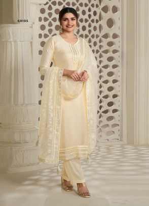 Fancy Satin Silk Embroidery Suit Pariniti Catalog From Fab Funda