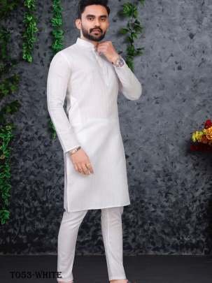 New Arrival Cotton White Kurta Pajama Set For Men