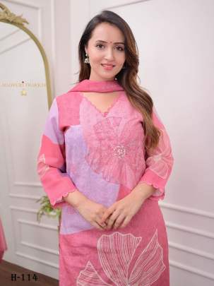 Premium Pink Heavy Suit Set With Embroidery Work