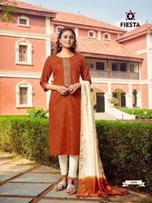 Fiesta Gulbaag Festival Wear Kurtis Pant Dupatta Set