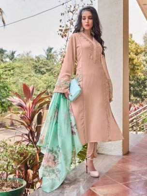 Halima Creation Hc 101 Pure Georgette Beautiful Kurti Pant Set