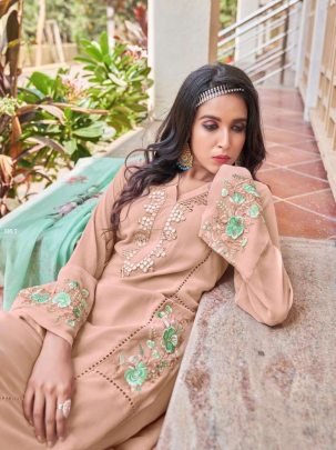 Halima Creation Hc 101 Pure Georgette Beautiful Kurti Pant Set