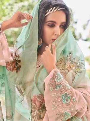 Halima Creation Hc 101 Pure Georgette Beautiful Kurti Pant Set