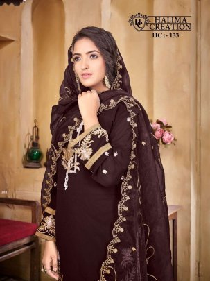 Halima Creation Hc 133 Amazing Fancy Stylish Kurti With Pant And Dupatta