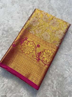 Handloom kanjivaram pattu silk saree with blouse