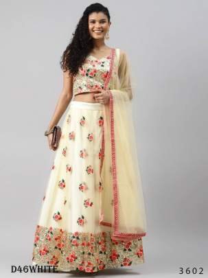 Heavy Soft Net With Multi Thread Sequence Embroidered Lehenga Choli