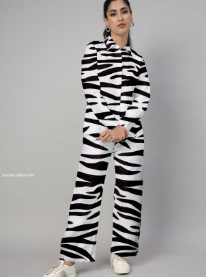Imported Magic Cotton Zebra Pattern Cord Set