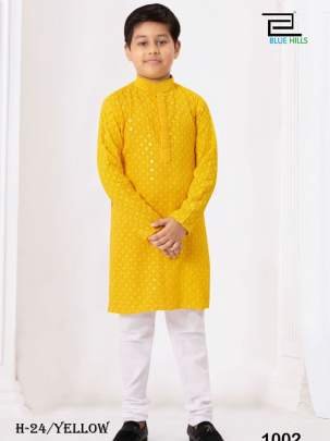 Indian Wear Yellow Rayon Kurta With Pajama