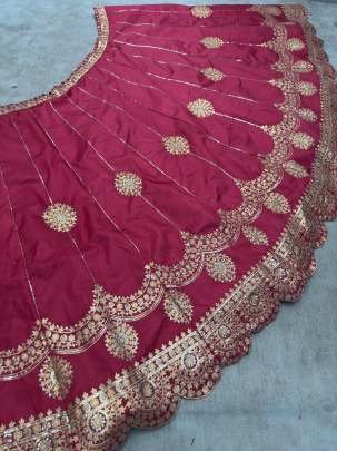 Jalpari Silk Embroidery Sequence Work Wedding Wear Lehenga Choli Dupatta Set