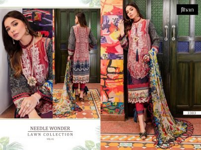 Jihan Present Needle Wonder Pakistani Lawn Collection Vol 1