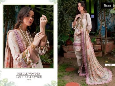 Jihan Present Needle Wonder Pakistani Lawn Collection Vol 1