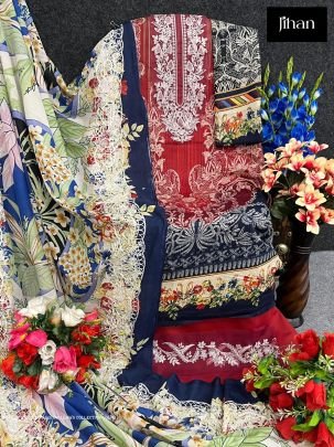 Jihan Present Needle Wonder Pakistani Lawn Collection Vol 1