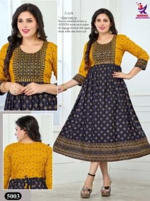 Kalash Lifestyle Brand Present Anarkali Rayon Kurtis