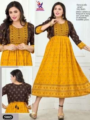 Kalash Lifestyle Brand Present Anarkali Rayon Kurtis