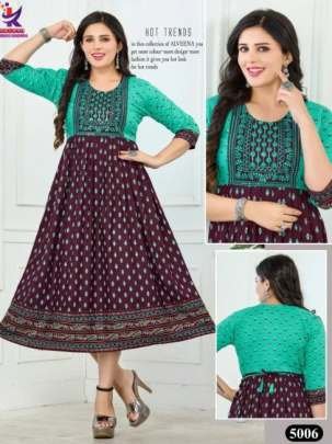 Kalash Lifestyle Brand Present Anarkali Rayon Kurtis