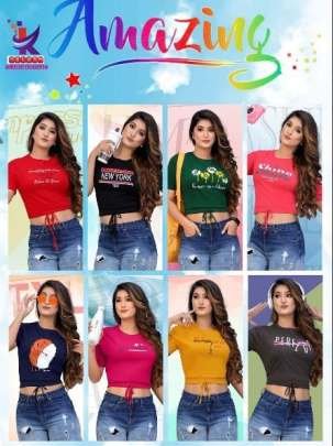Kalash Lifestyle Present Amazing Fancy Printed Crop Top