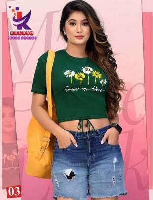 Kalash Lifestyle Present Amazing Fancy Printed Crop Top
