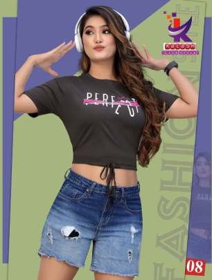 Kalash Lifestyle Present Amazing Fancy Printed Crop Top
