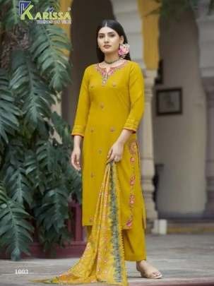 Karissa Brand Aastha Thread And Hand Work Rayon Kurtis