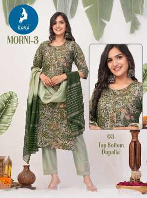 Kaya Kurti Presents Morni 3 Chanderi Foil Print Kurti Set