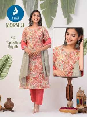 Kaya Kurti Presents Morni 3 Chanderi Foil Print Kurti Set