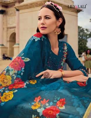 Khawaish Handwork Rama Viscose Silk Kurtis With Afghani Style Bottom