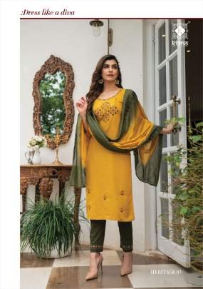 Kiana Brand Heritage Amazing Ready To Wear Kurtis Pant Pair