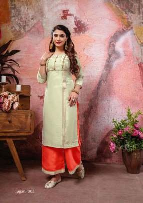 Kiana Brand Jugani Pure Silk Designer Kurtis Pair