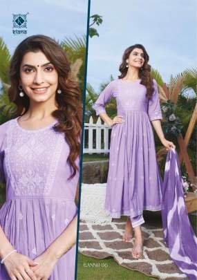 Kiana Brand Present Banno Stylish Nyra cut Kurti Set