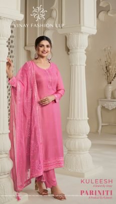 kuleesh pariniti embroidered dress material by vinay fashion from fab funda