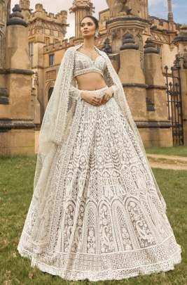 Ladies Exclusive Sequence Work Net Lehenga Choli With Attach Can Can