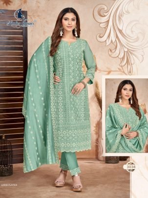 Ladies Flavour Schiflli Work With Cotton Inner Ready Made Suit