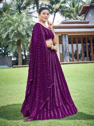 Latest Burgundy Sequence Readymade Party wear Lehenga Choli