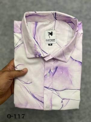 Latest Launch Mens Cotton Lavender Shirt