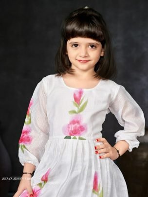 Lucaya Jenny V 1304 Digital Printed Kids Girls Frock