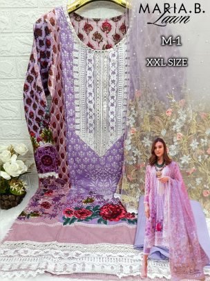 Maria B M Series Lawn Cotton Readymade Pakistani Suit