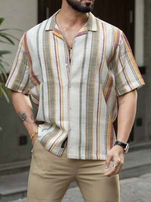 Men Half Sleeve Heavy Cotton Shirts