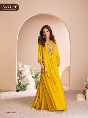 Mohey by Sayuri Yellow Exclusive Classic Quality Indo Western Dresses