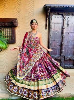 Navratri Heavy Muslin Cotton Digital Printed Lehenga Choli 