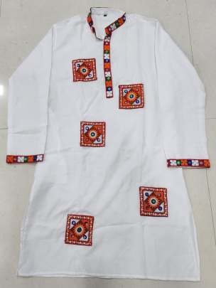 Navratri Embroidery Work Mens Kurta