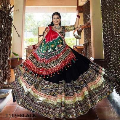 Latest Special Black Muslin Lehenga Choli